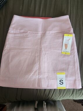 S & C Co. Pink Patterned A-Line Women's Skirt